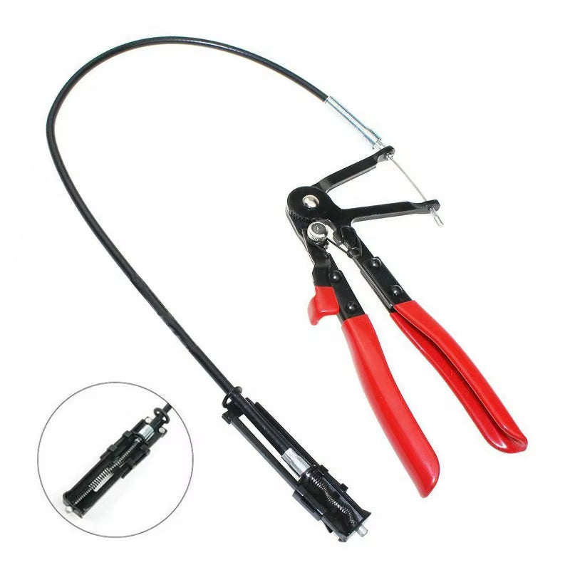 Auto Vehicle Tools Cable Type Flexible Wire Long Reach Hose Clamp Pliers for Car Repairs Hose Clamp Removal Hand Tools Alicate