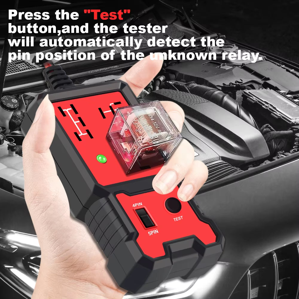 Automotive Electronic Relay Tester Car Relay Tester Universal 12V LED Indicator Light Car Battery Checker Car Accessories