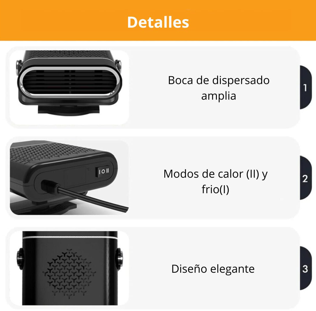 Calentador y enfriador portátil 2 en 1 de 12V